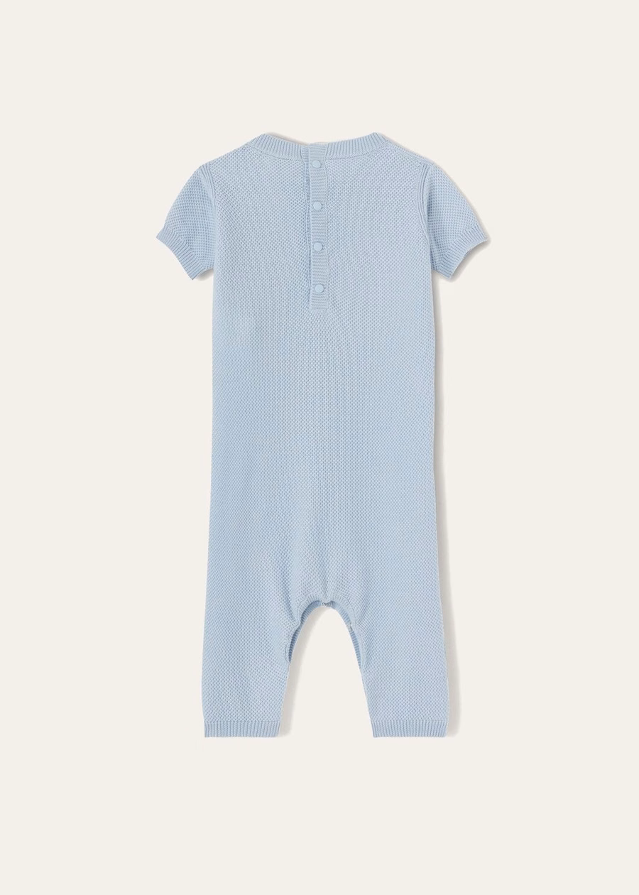 Sunrise katoenen romper in babyblauw