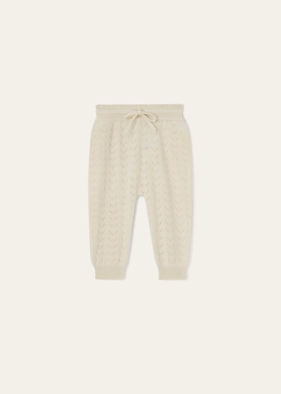 Baby Blossom Cashmere Natural White Cash Pants