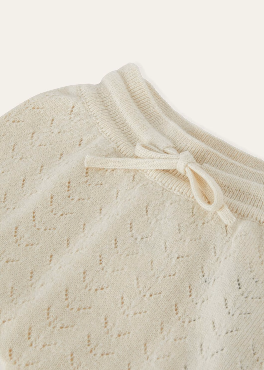 Baby Blossom Cashmere Natural White Cash Pants