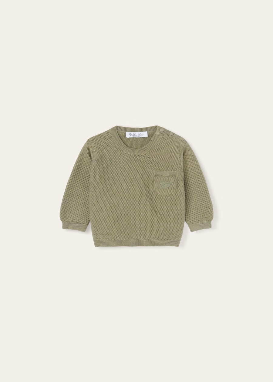 Baby Sunrise Crewneck Katoen Midnight Moss