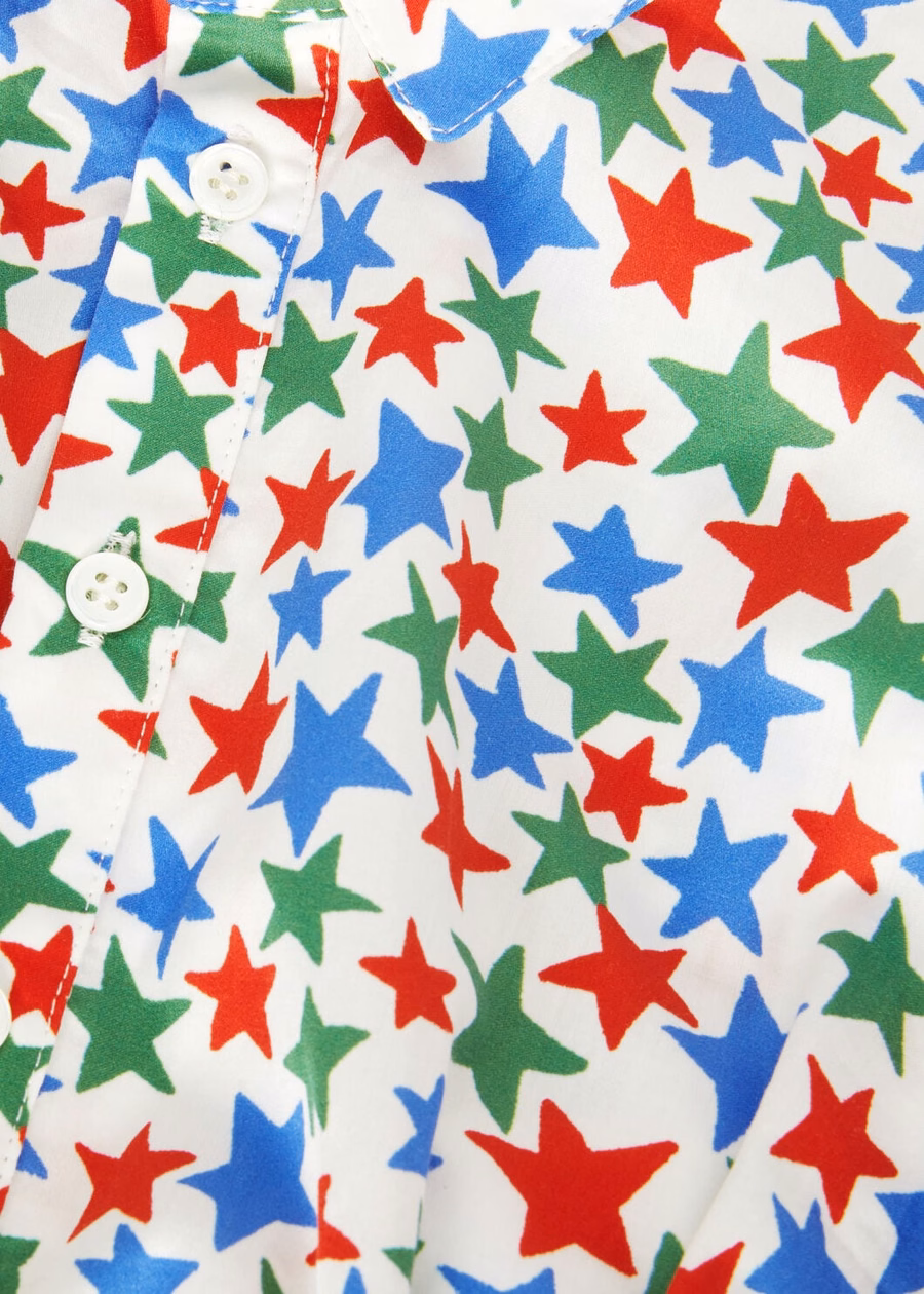 Baby Todd katoenen jumpsuit rood/blauw/groen