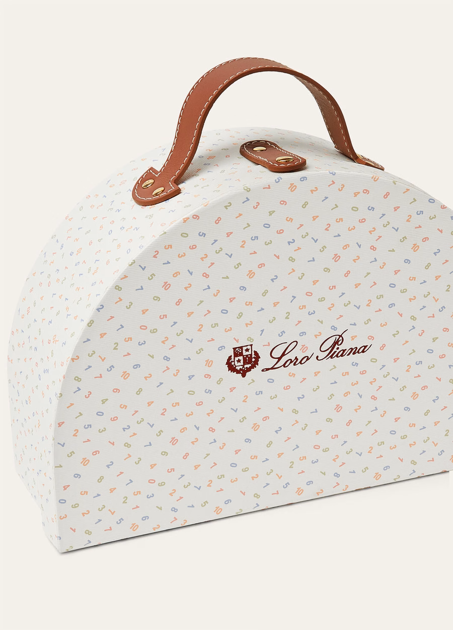 Mooie babykasjmier cadeauset in naturelbruin