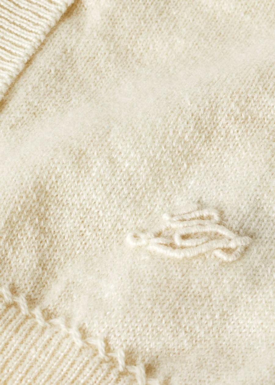 baby lovely cardigan baby cashmere natural white baby cash