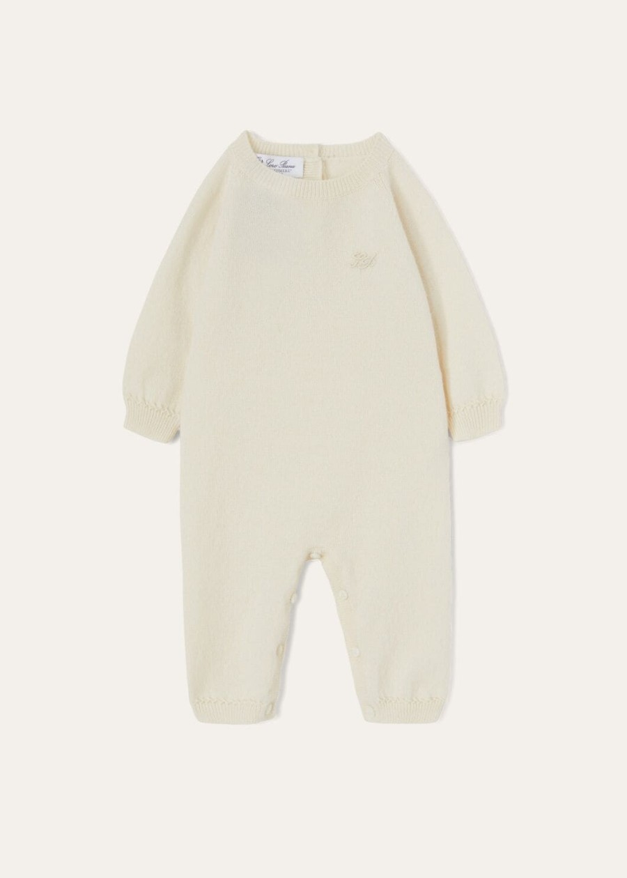 baby lovely baby cashmere jumpsuit naturel wit baby cash