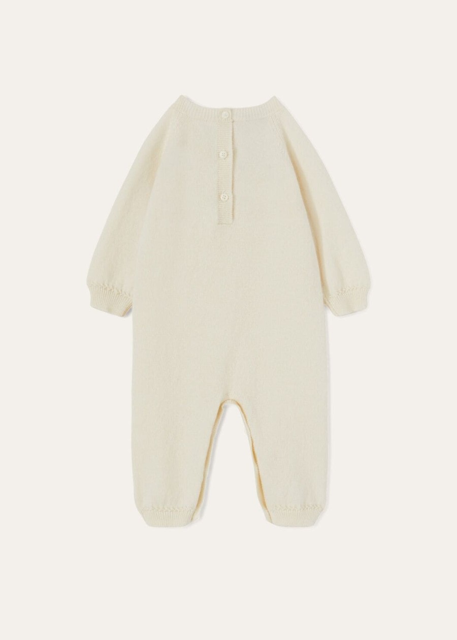 baby lovely baby cashmere jumpsuit naturel wit baby cash