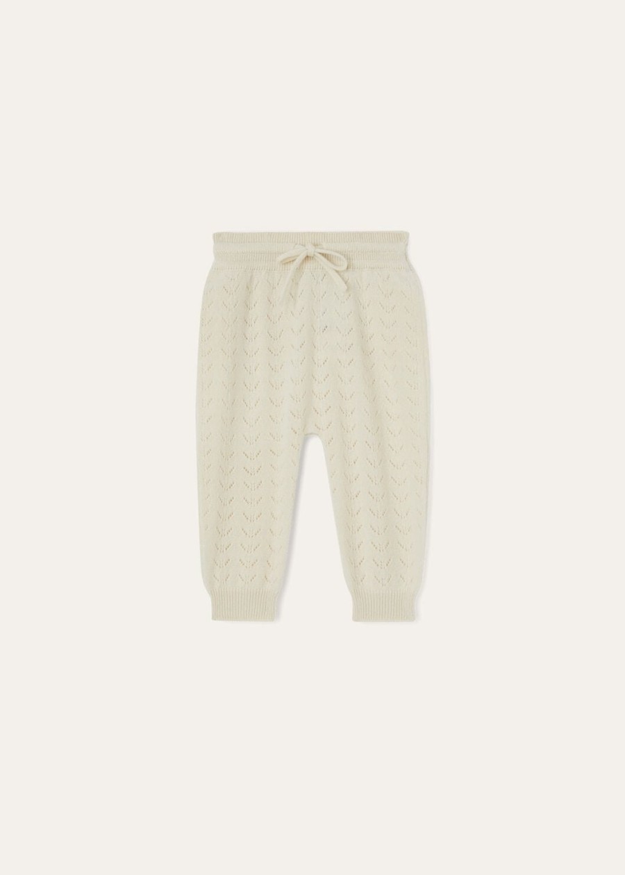 baby blossom cashmere natural white cash pants