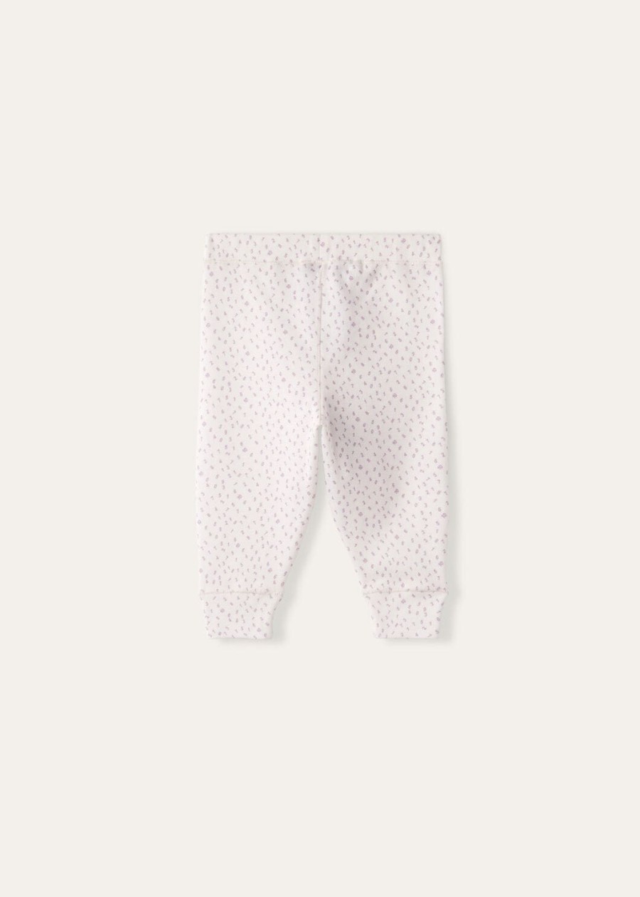 little numbers fancy katoenen broek witlichtblauw
