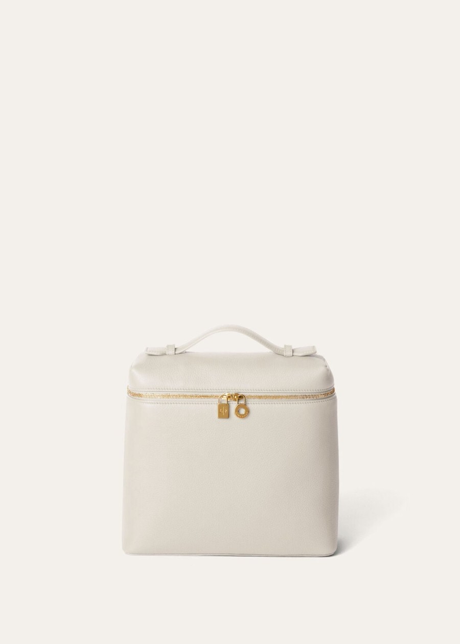 extra pocket rugzak l23.5 generfd kalfsleer licht travertijnzon goud