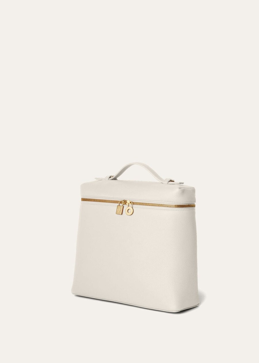 extra pocket rugzak l23.5 generfd kalfsleer licht travertijnzon goud