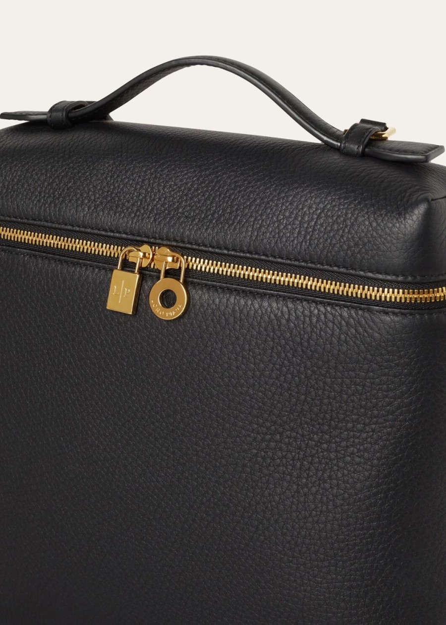 extra pocket rugzak l23.5 generfd kalfsleer zwartzon goud
