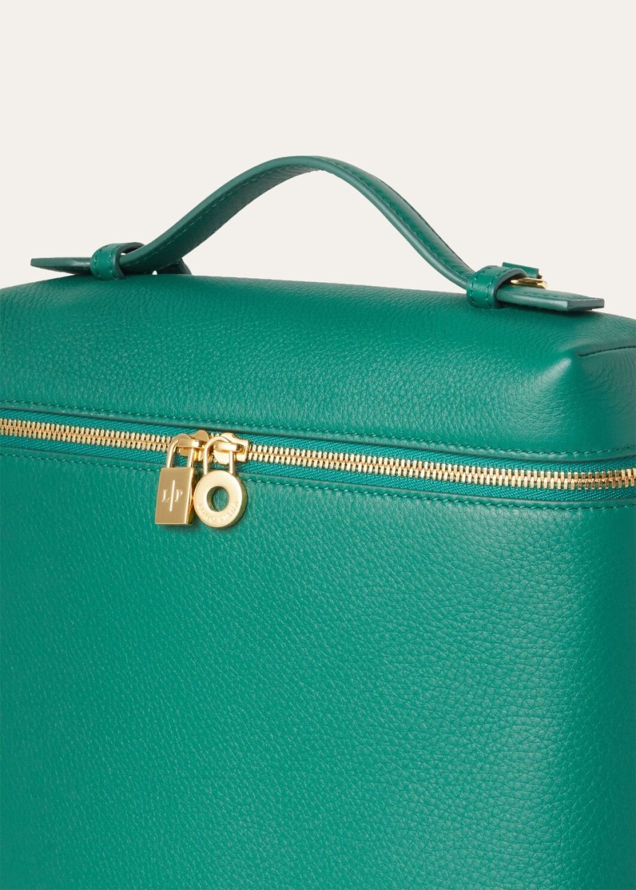 extra pocket backpack l23.5 forest leaves in generfd kalfsleer