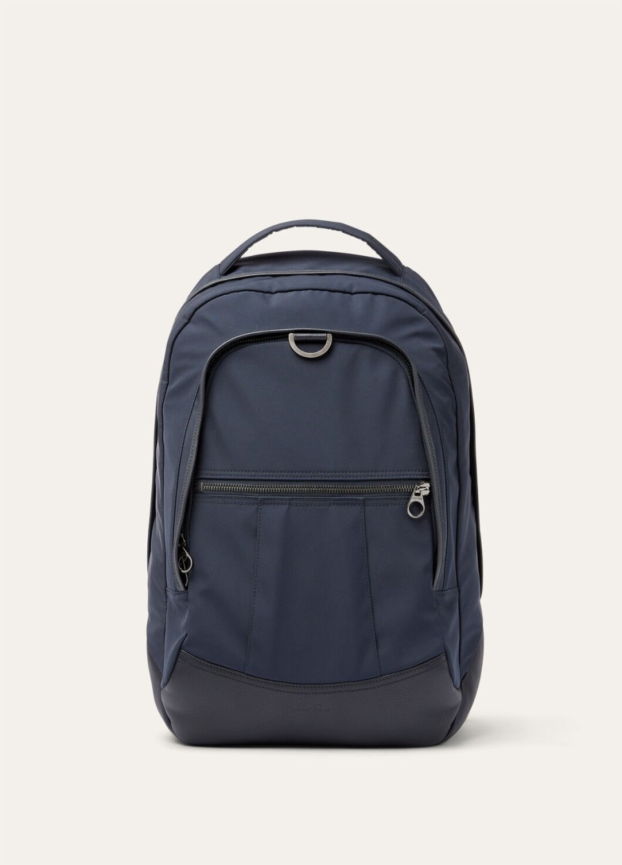 pioneer medium rugzak van microfiber in donkerblauwmarineblauwonyx
