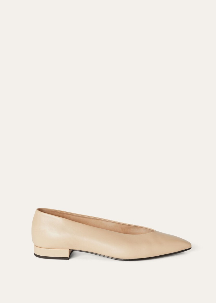 rebecca ballet flat calf natural light camel