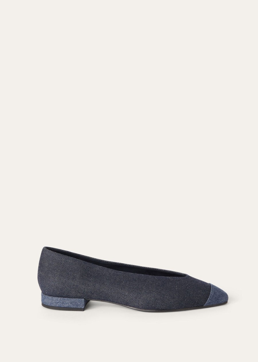 rebecca ballet flat cashdenim shadow blue reactive