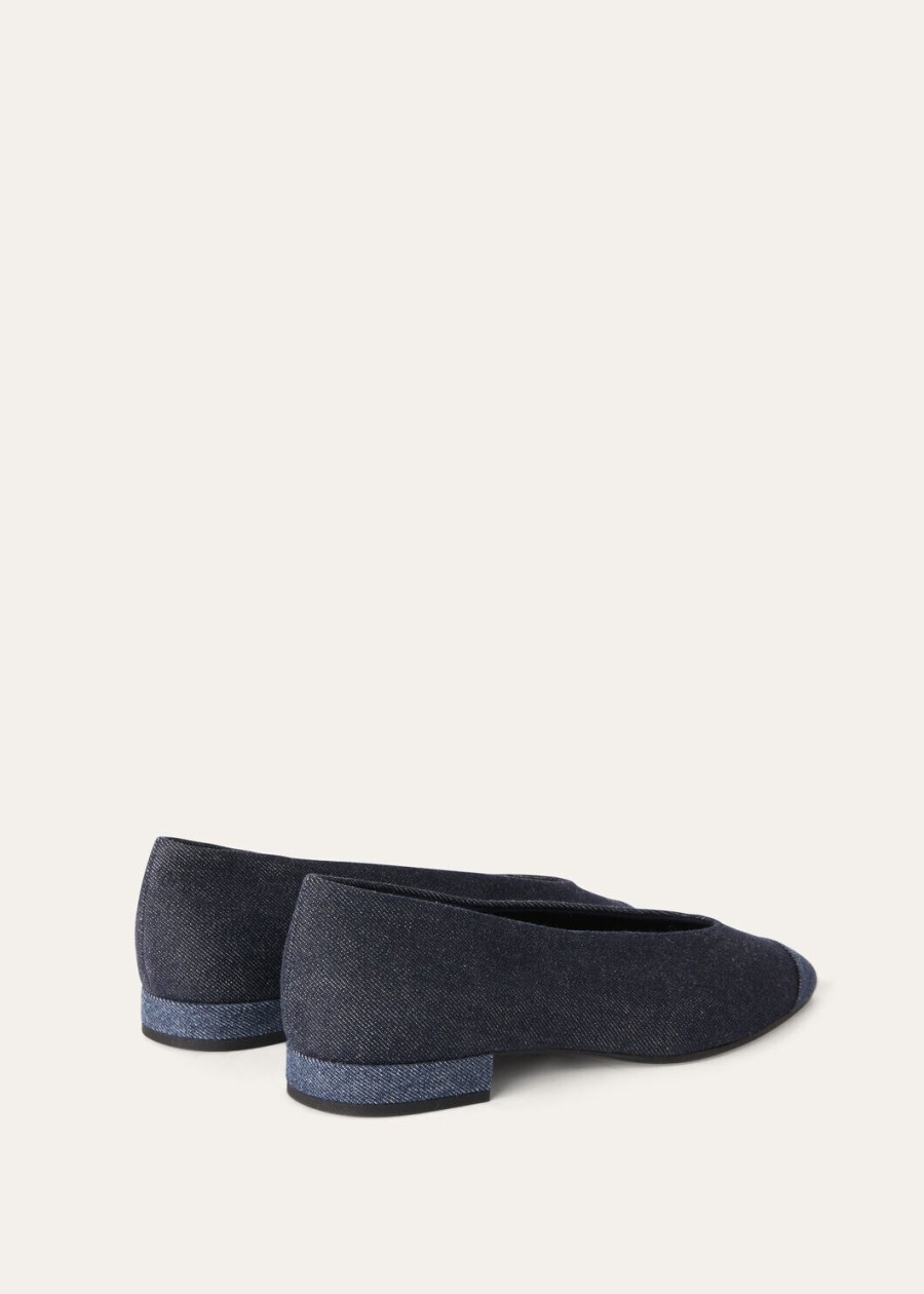rebecca ballet flat cashdenim shadow blue reactive