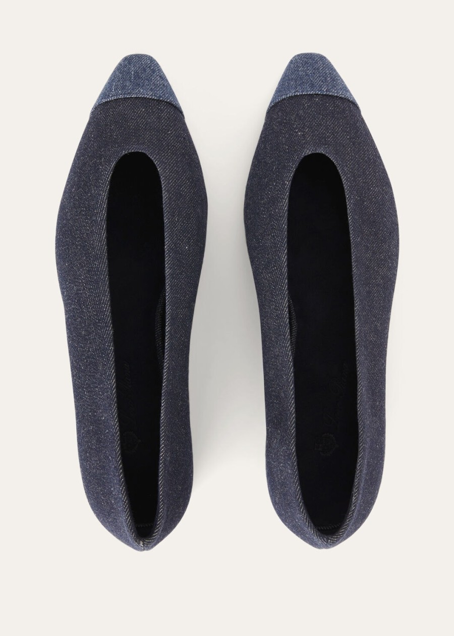 rebecca ballet flat cashdenim shadow blue reactive