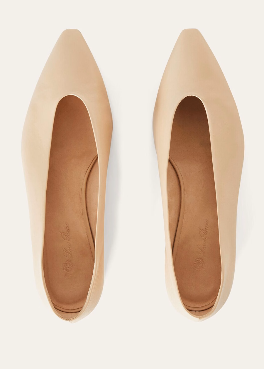 Rebecca Ballet Flat Calf Natural Light Camel