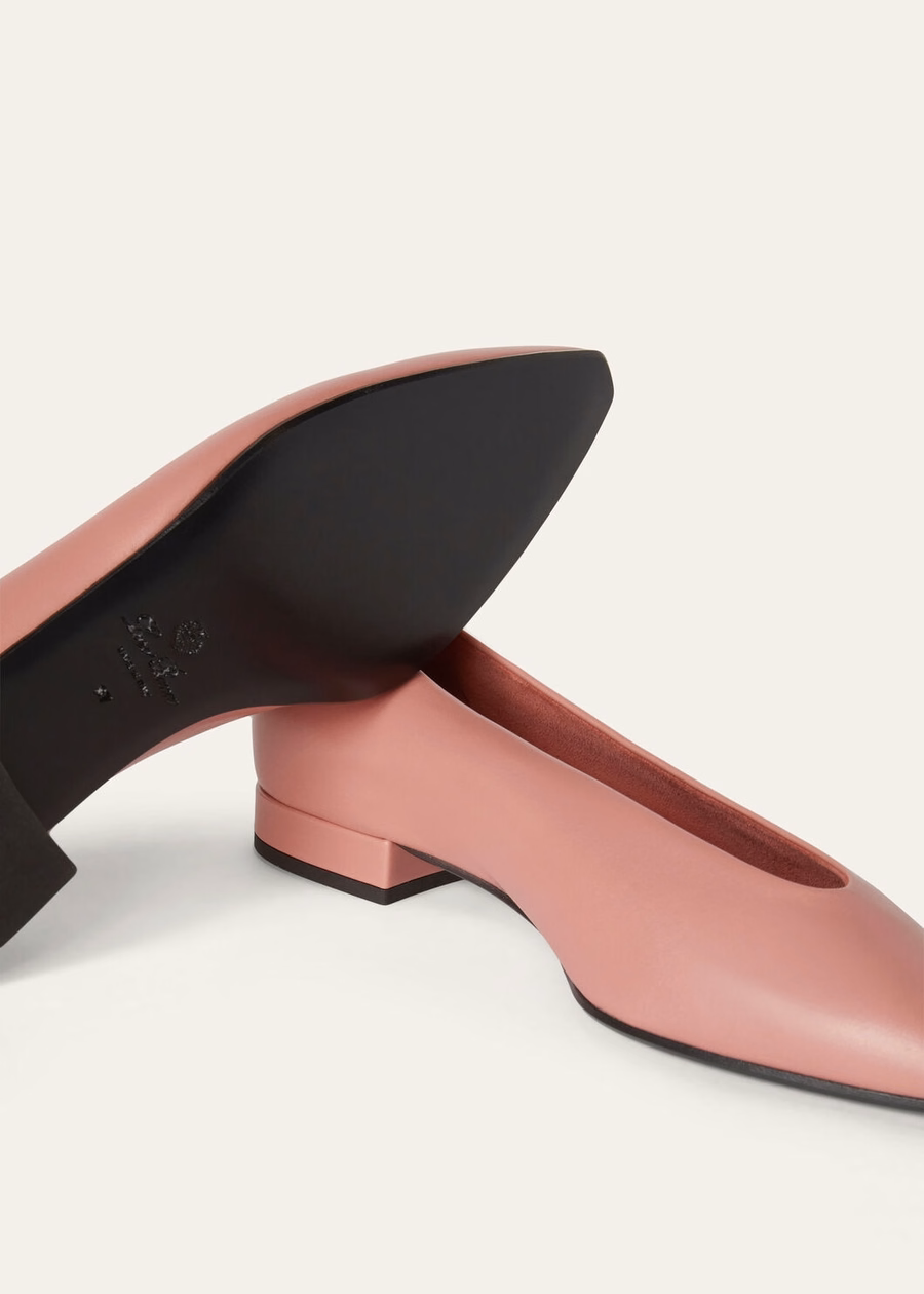 Rebecca Ballet antiek kalfsleer blush