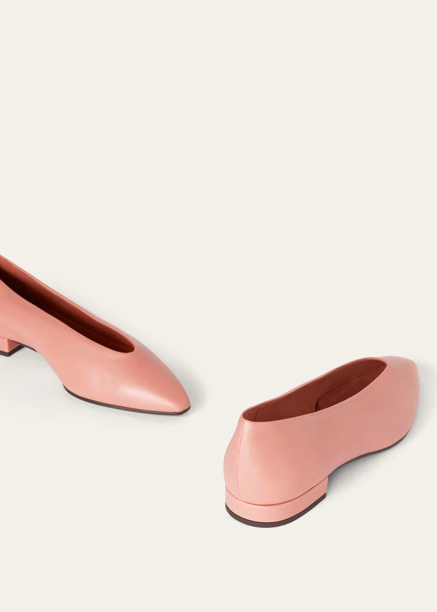 Rebecca Ballet antiek kalfsleer blush