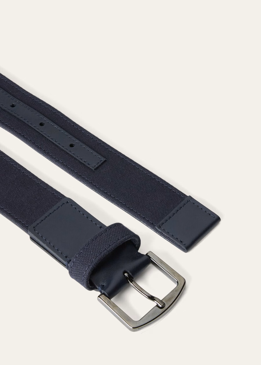 Travis Belt Cotton in Ripe Blueberry