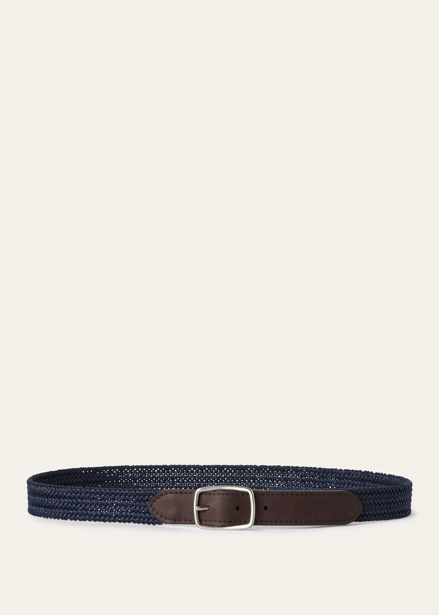 Kumihimo Riem Katoen Marineblauw
