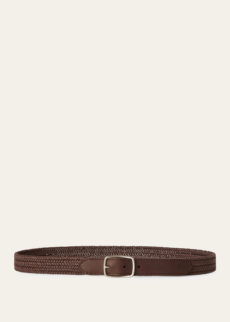 Kumihimo Katoenen Zomerriem Bruin