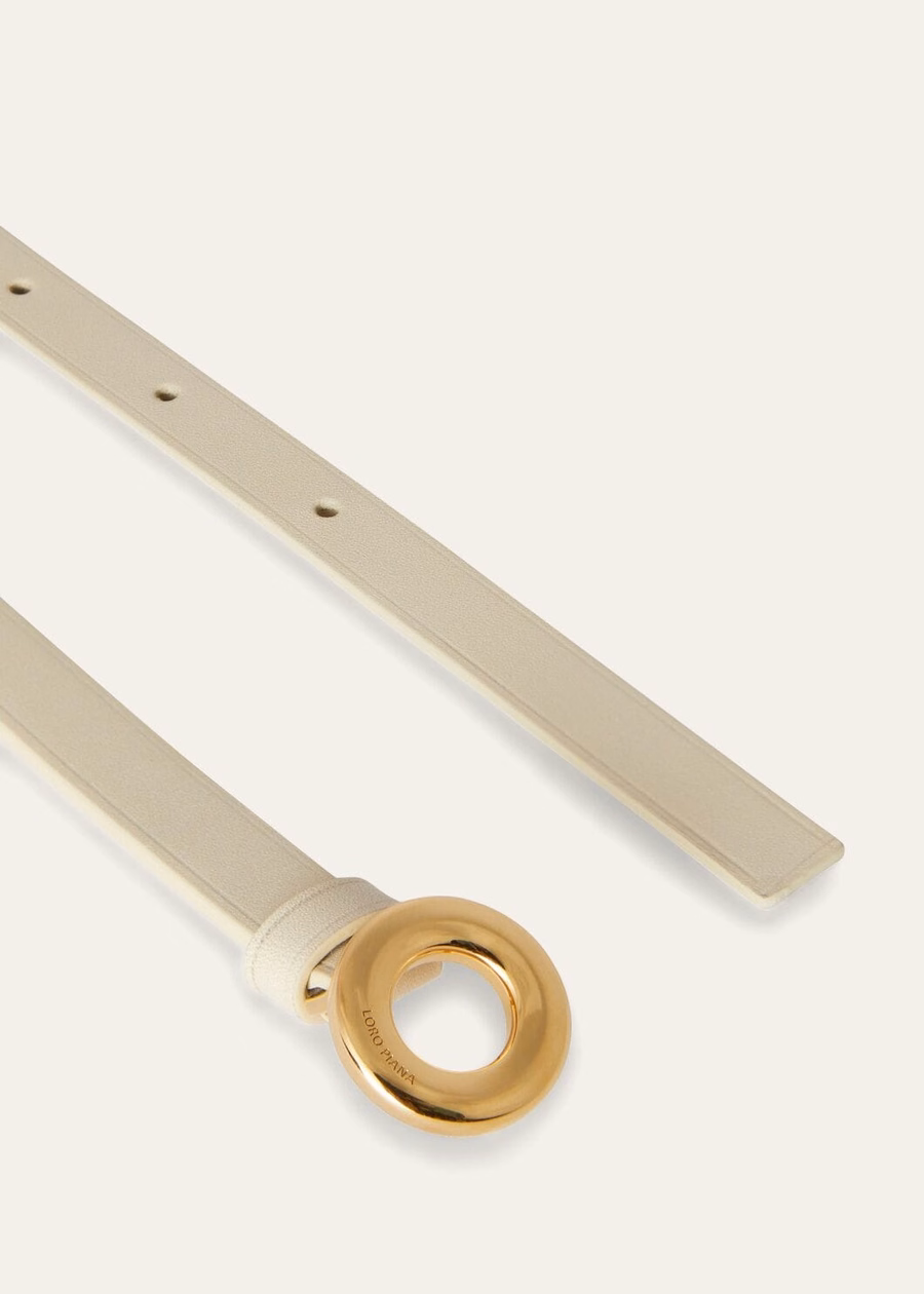 Zondagochtend kalfslederen riem met ferrule