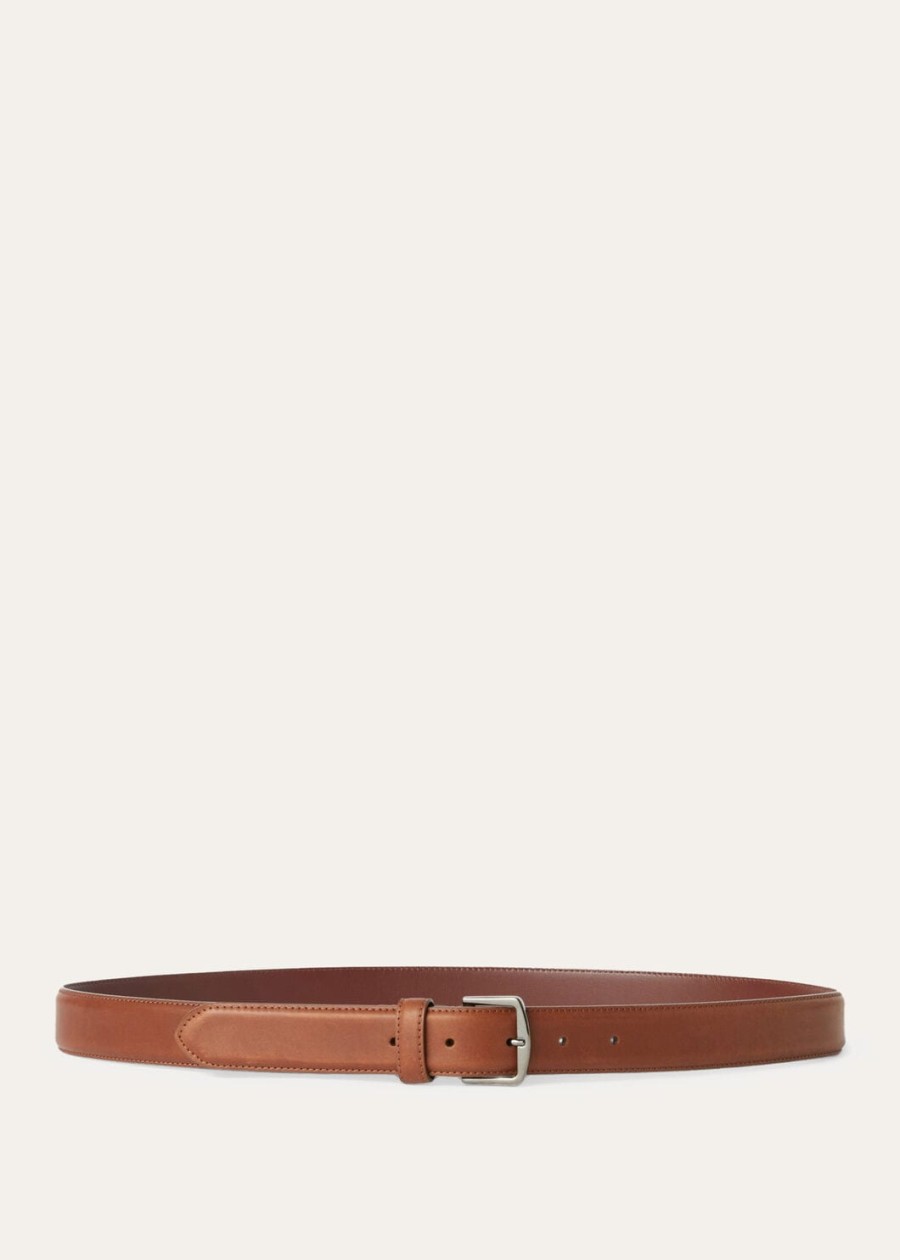 travis havana bruine kalfslederen riem