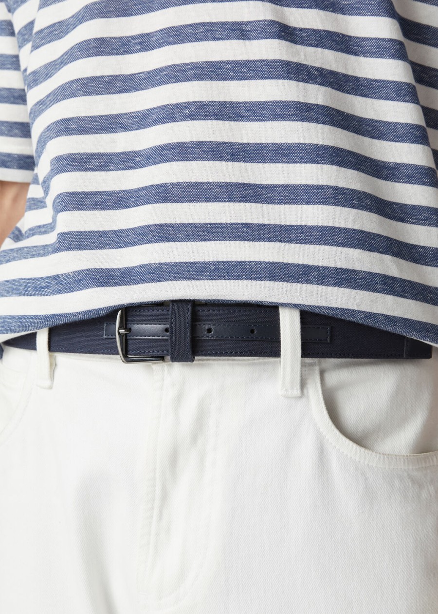 travis belt cotton in ripe blueberry
