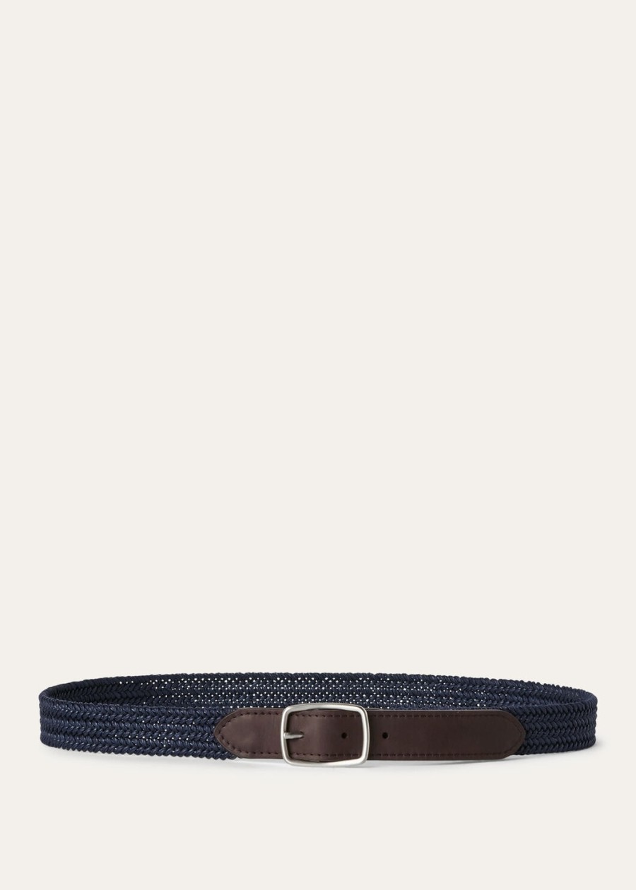kumihimo riem katoen marineblauw
