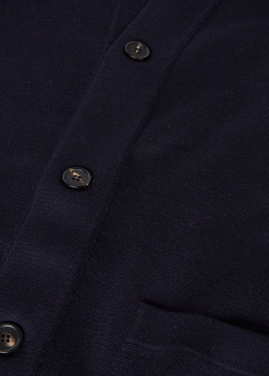 Wish Empire-jas van zuivere scheerwol in marineblauw