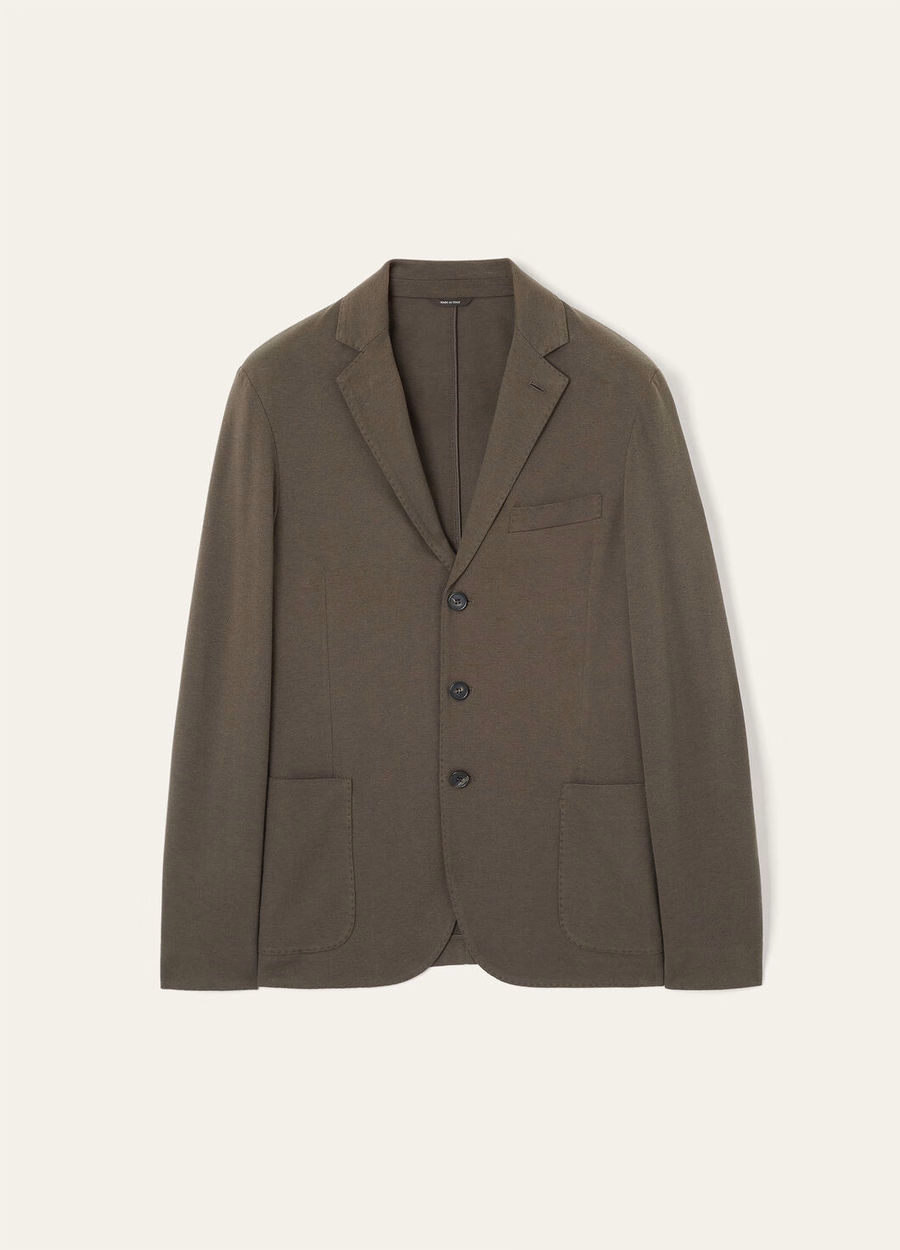 Zwarte katoenen zijden sweaterjas