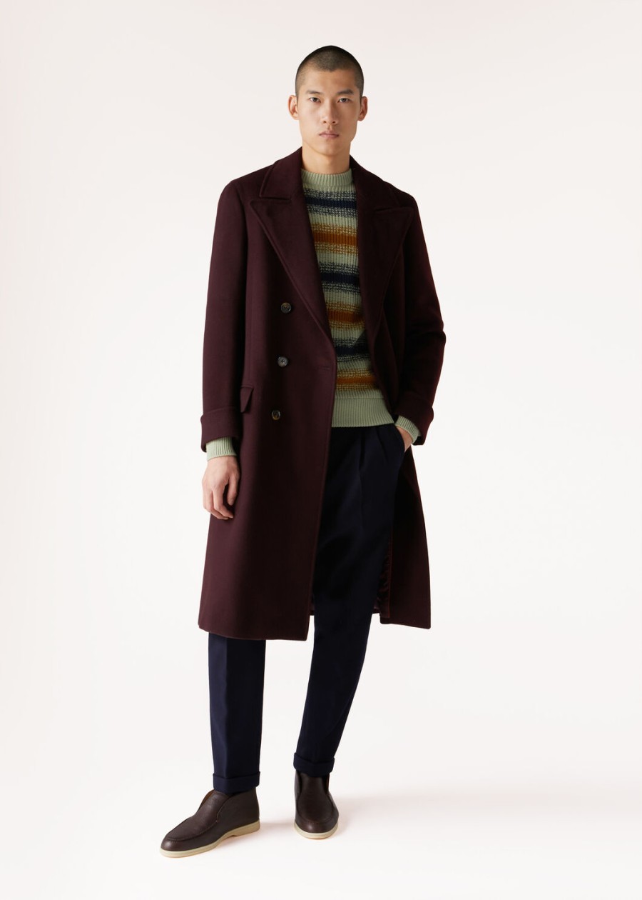 belen crew neck vicuña arctische bladeren strepen