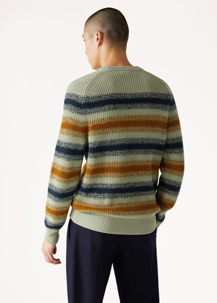 belen crew neck vicuña arctische bladeren strepen
