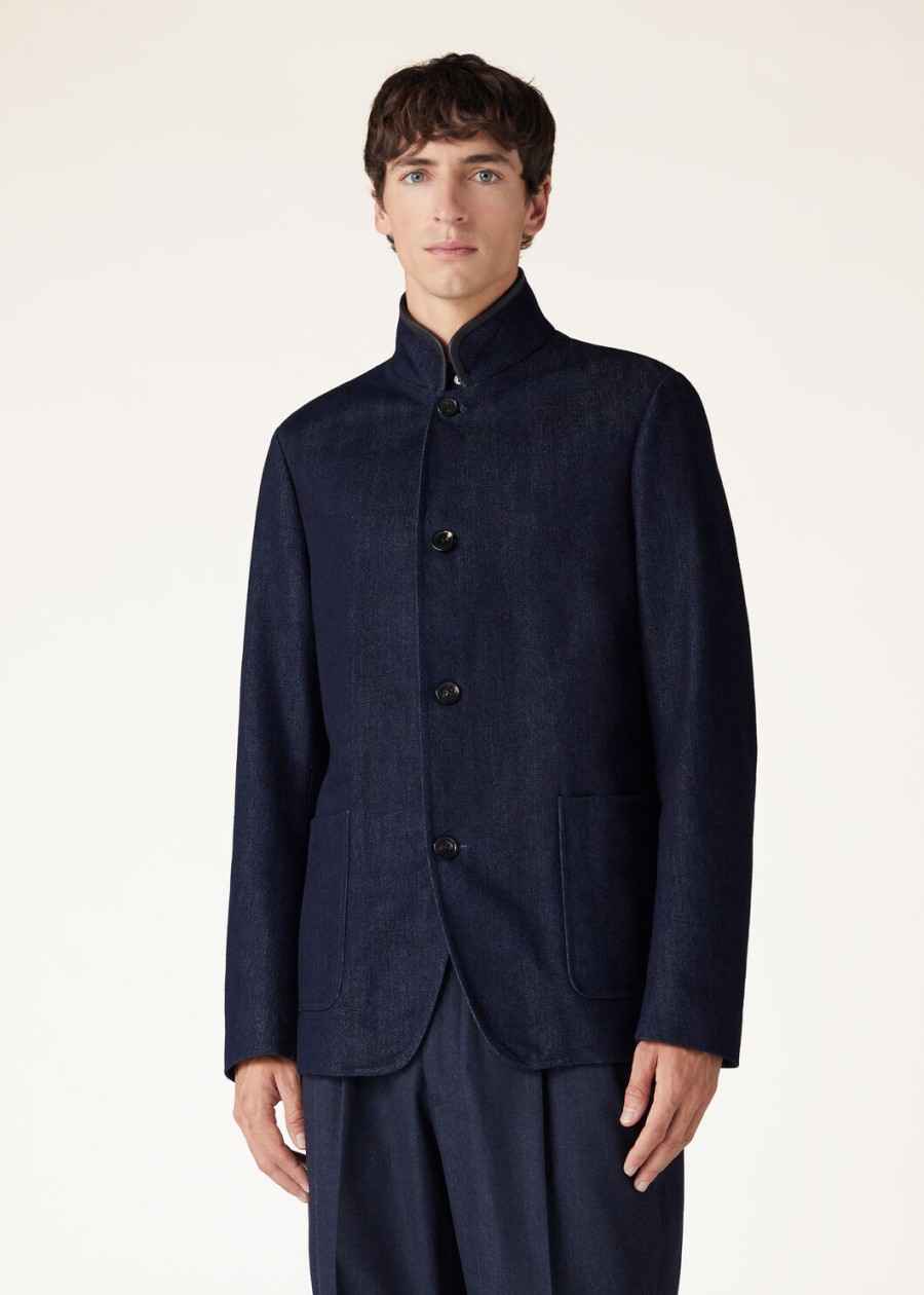 spagna cashdenim shadow blue jacket