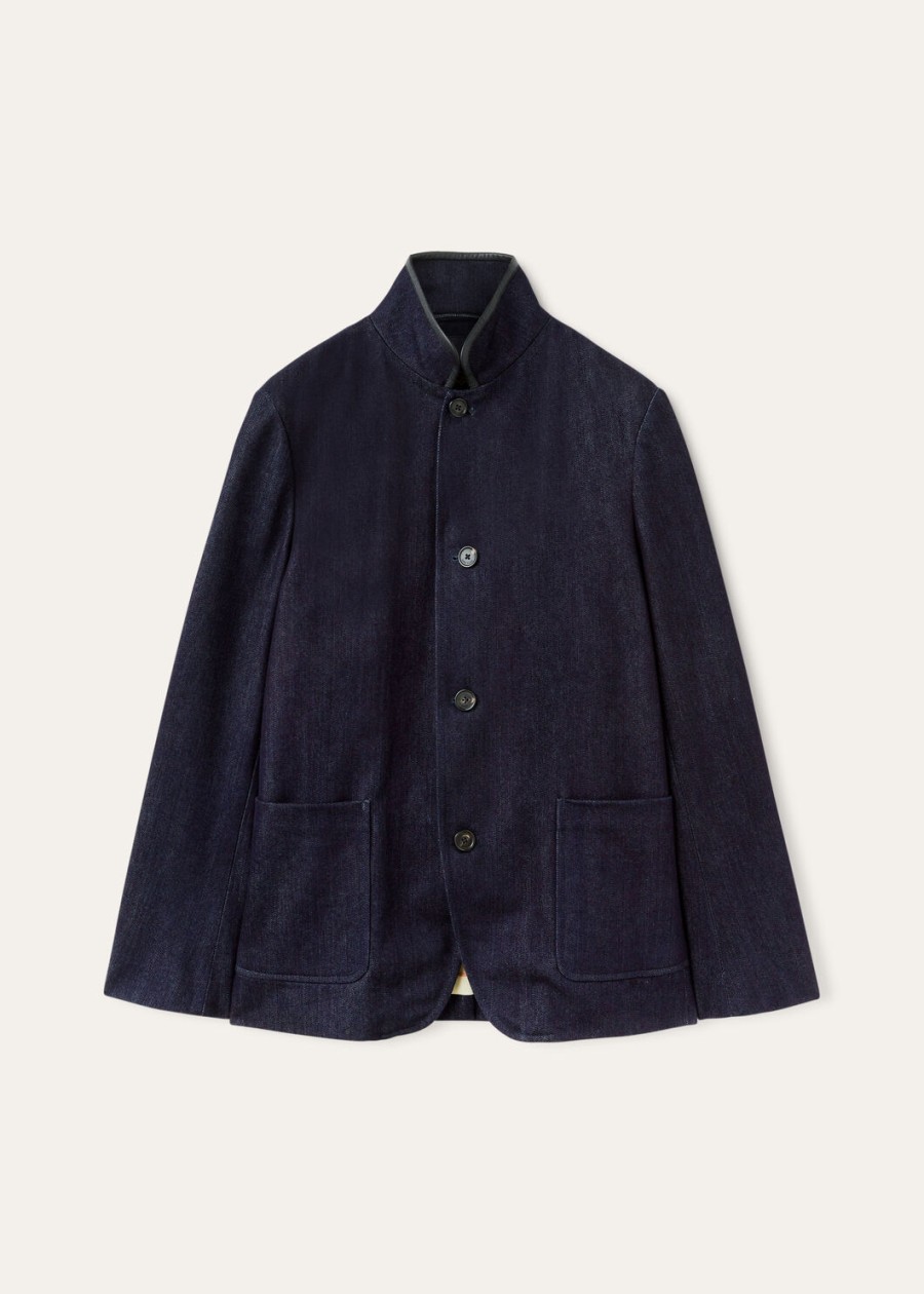 spagna cashdenim shadow blue jacket