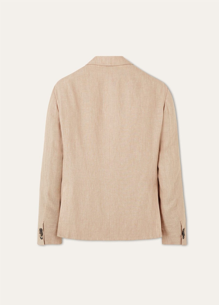 torino-jas in beige met nerfstructuur