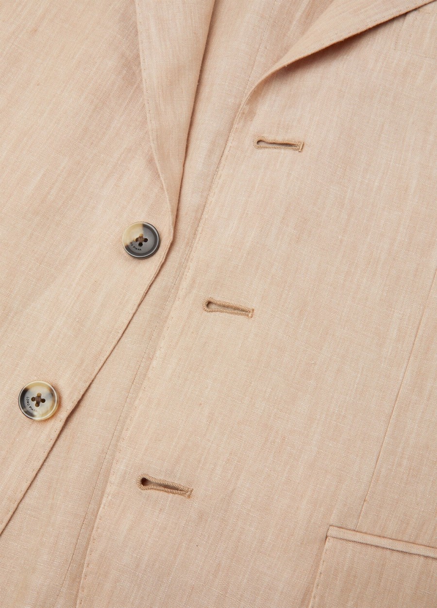 torino-jas in beige met nerfstructuur