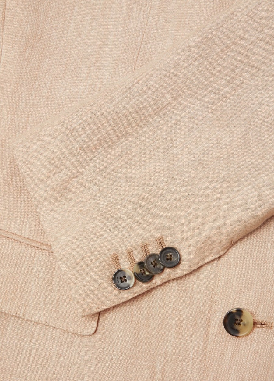 torino-jas in beige met nerfstructuur