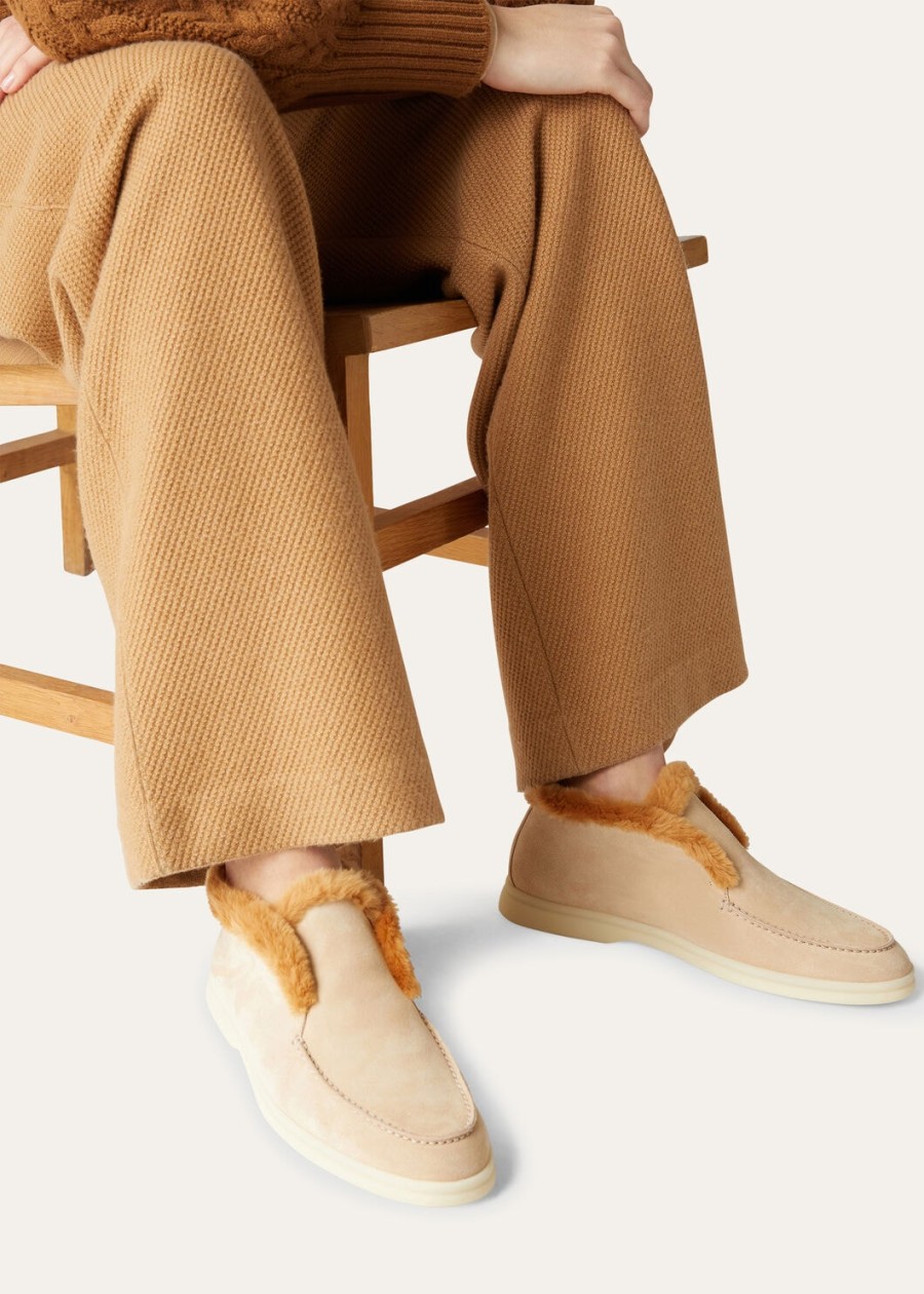 windy dunes suede walk enkellaarsjes met open neus
