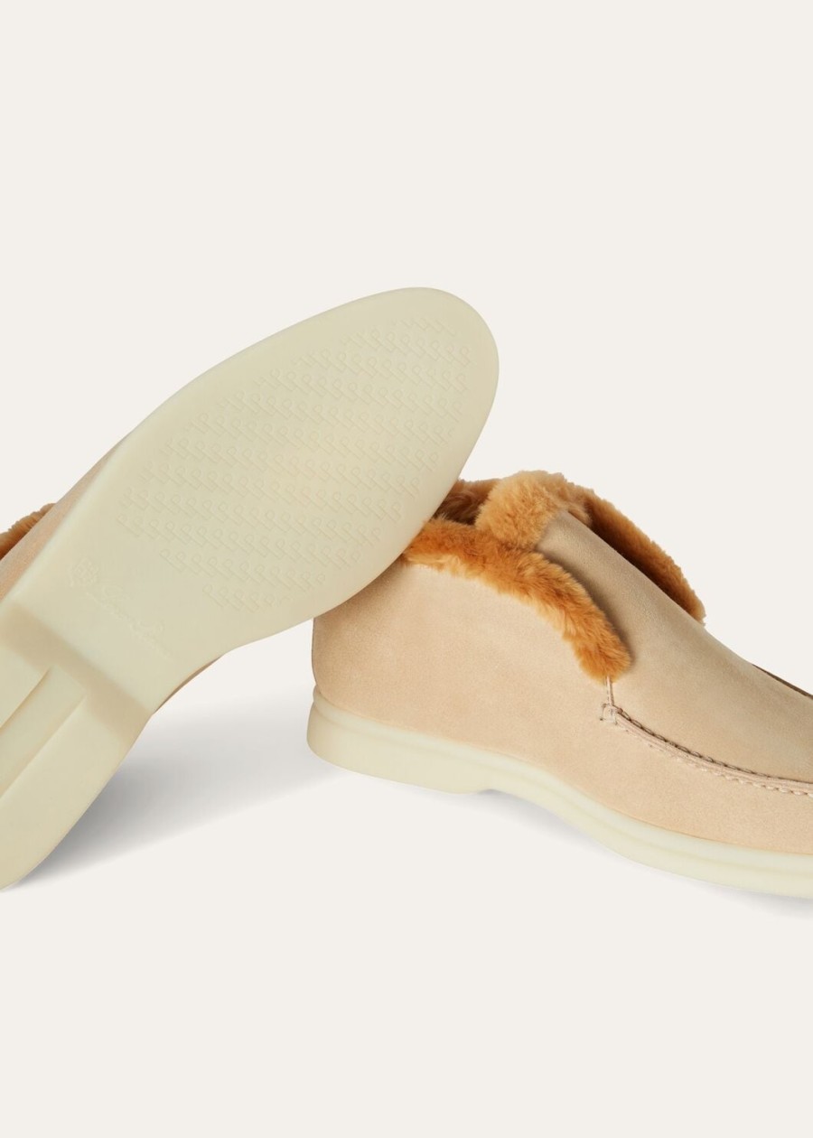 windy dunes suede walk enkellaarsjes met open neus