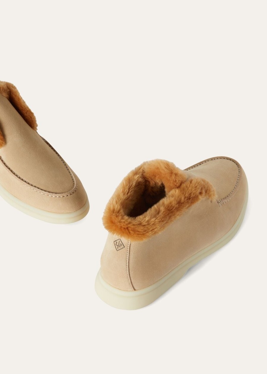 windy dunes suede walk enkellaarsjes met open neus