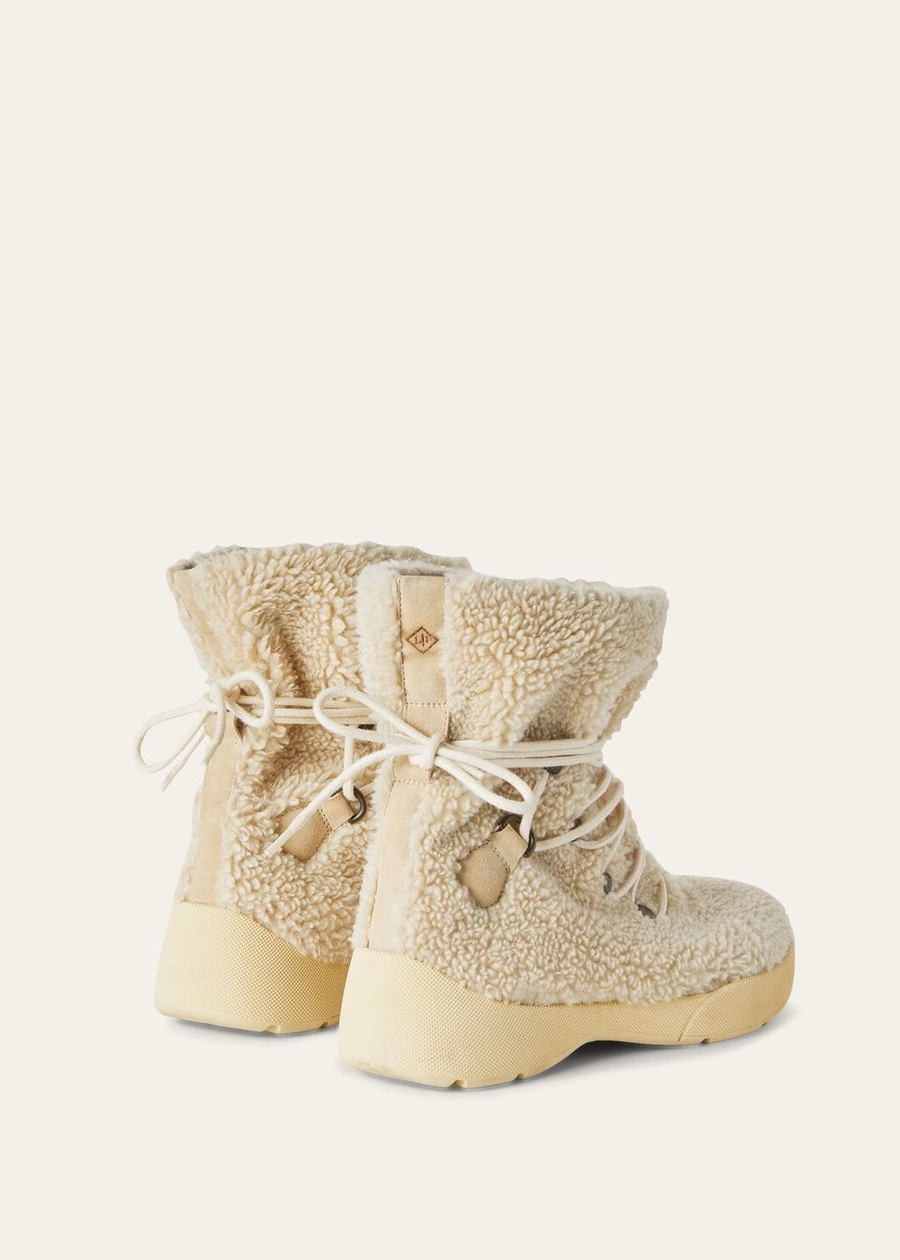 Trace Silk Cashmere White Amchoor Hiking Boots