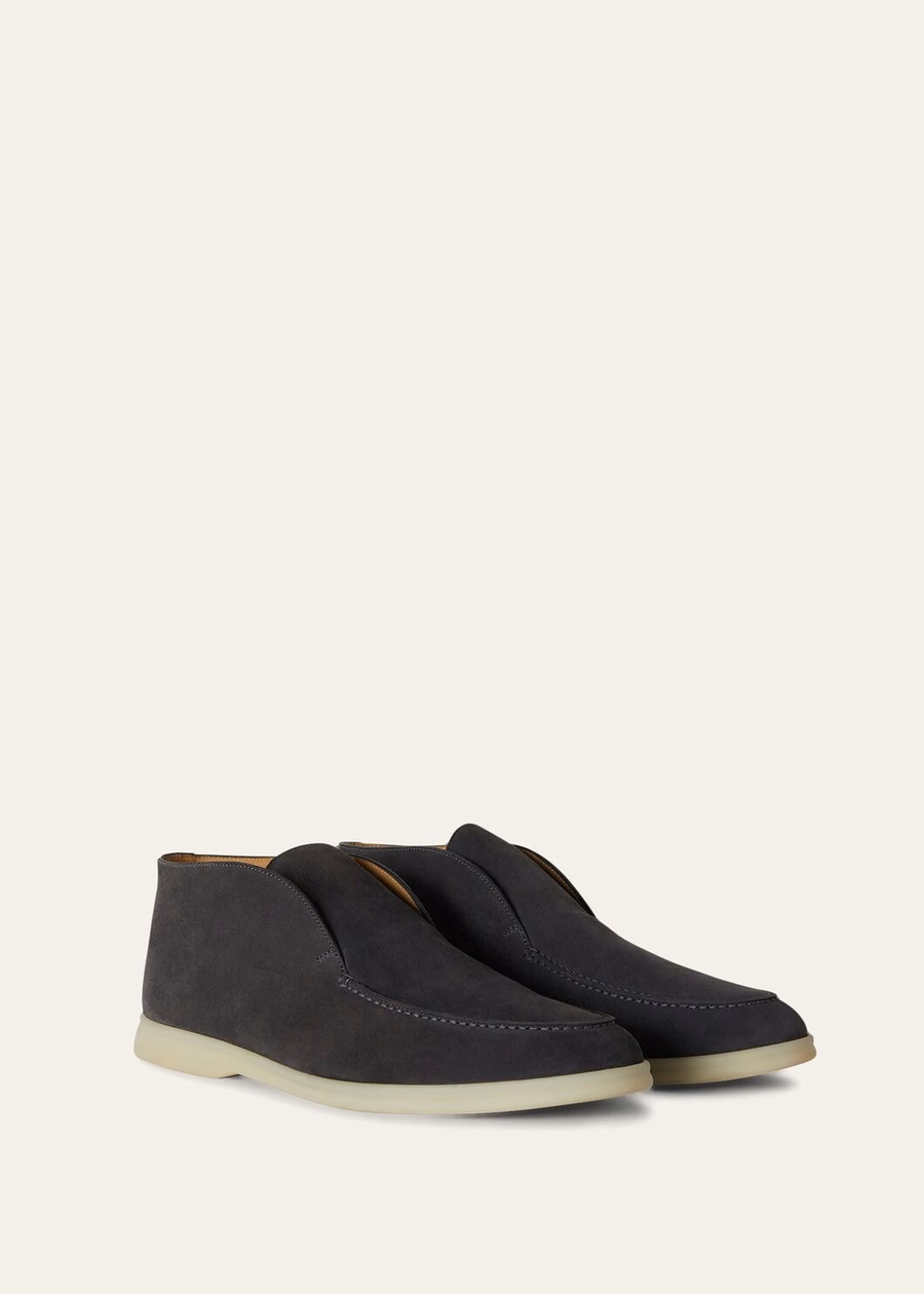 Open Walk Suede Ink Enkelboots
