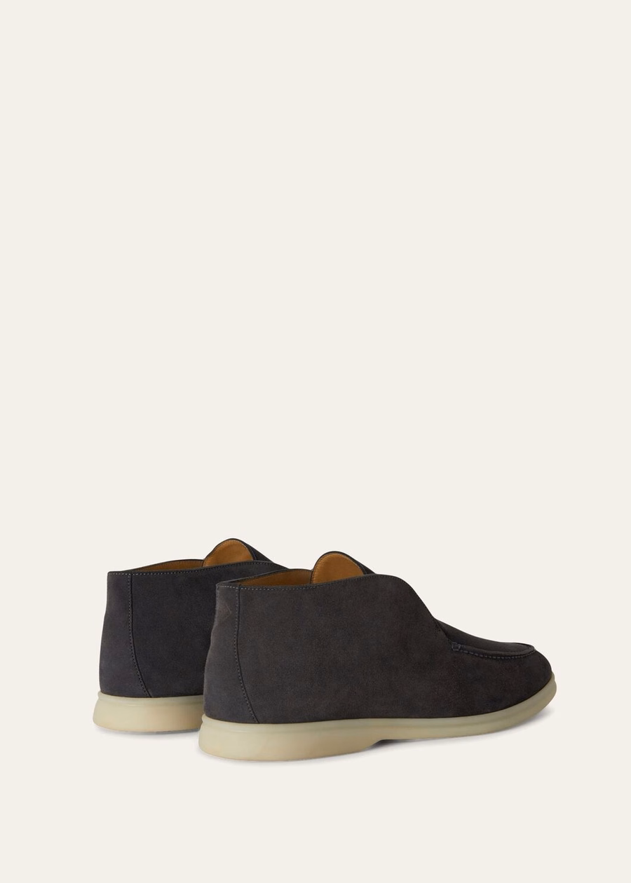 Open Walk Suede Ink Enkelboots