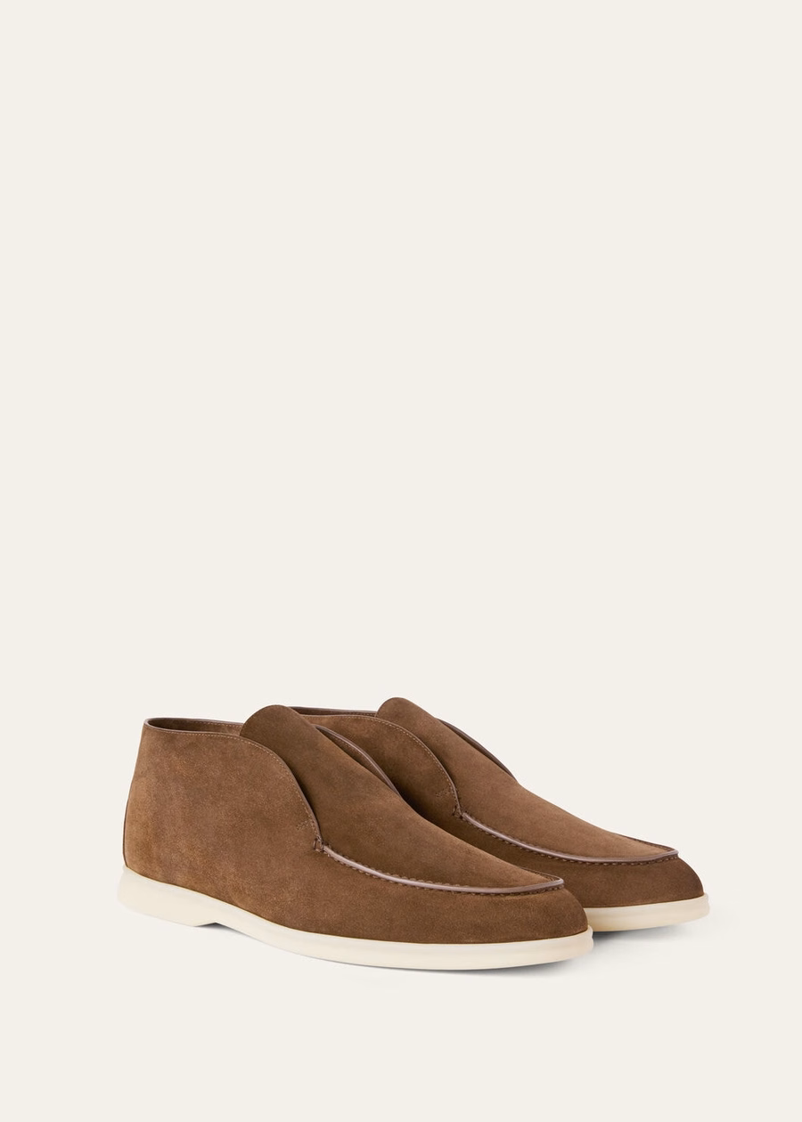Open Walk Boot Suede Fir Cone