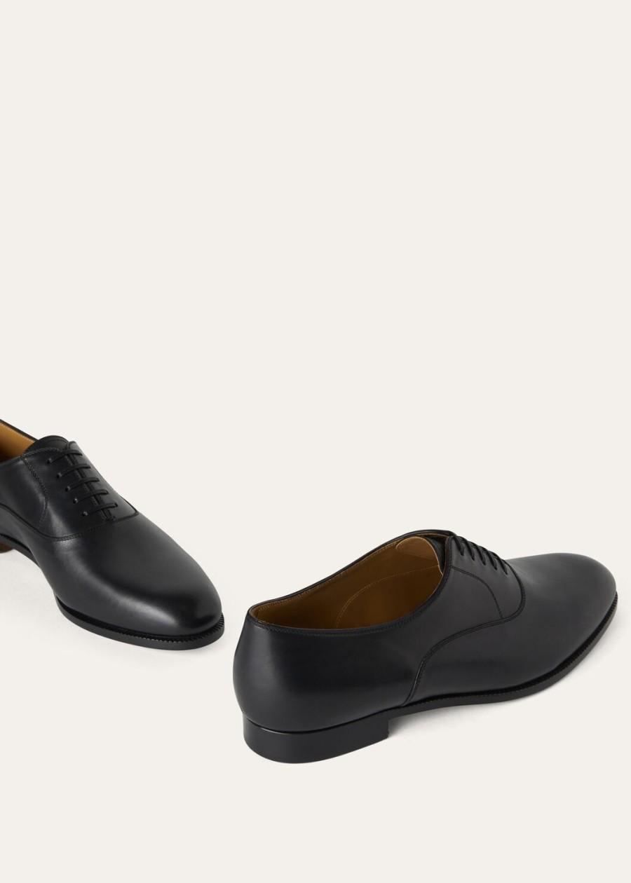 sergio walk oxford zwart kalfsleer
