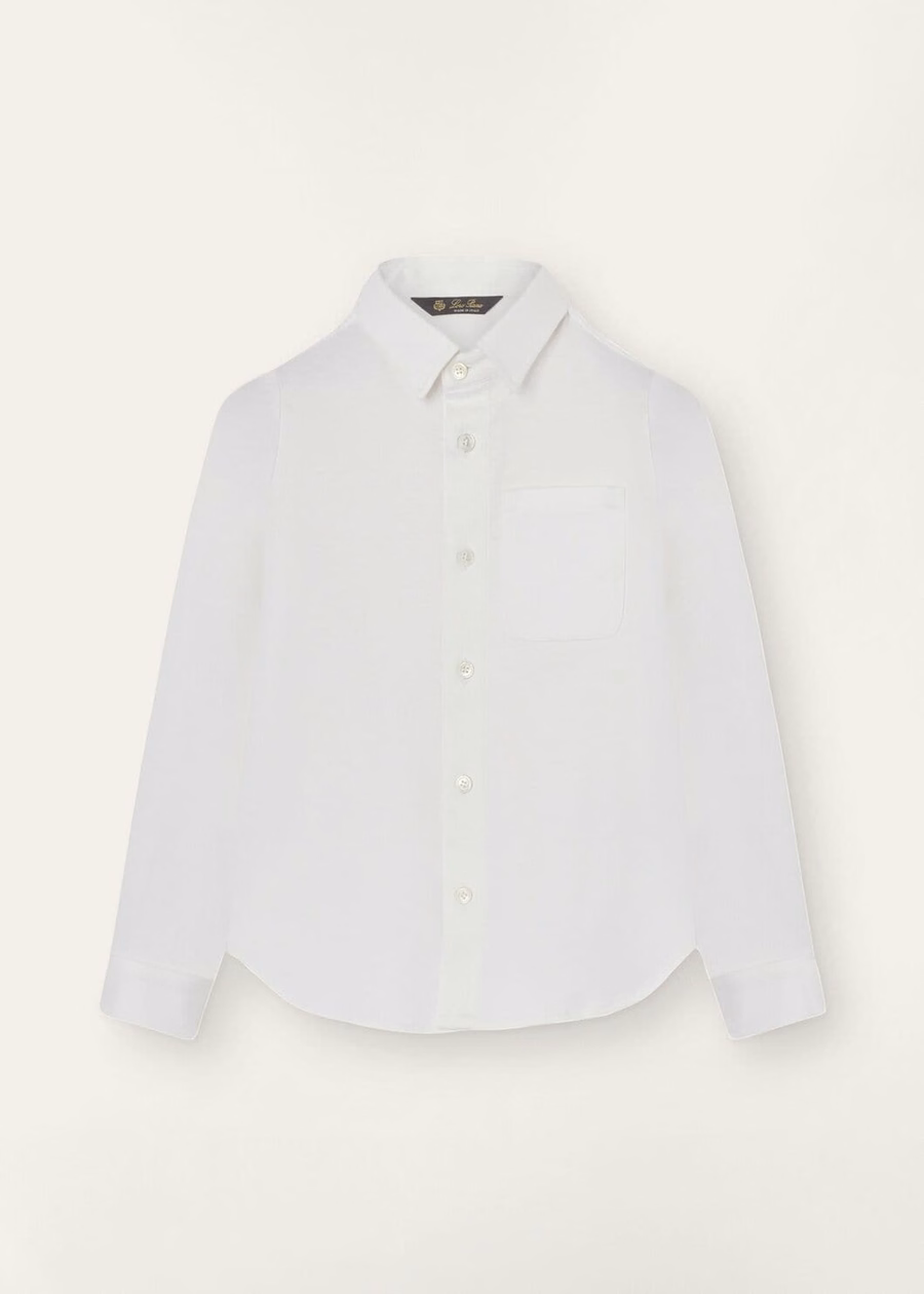 Prachtig wit katoenen shirt