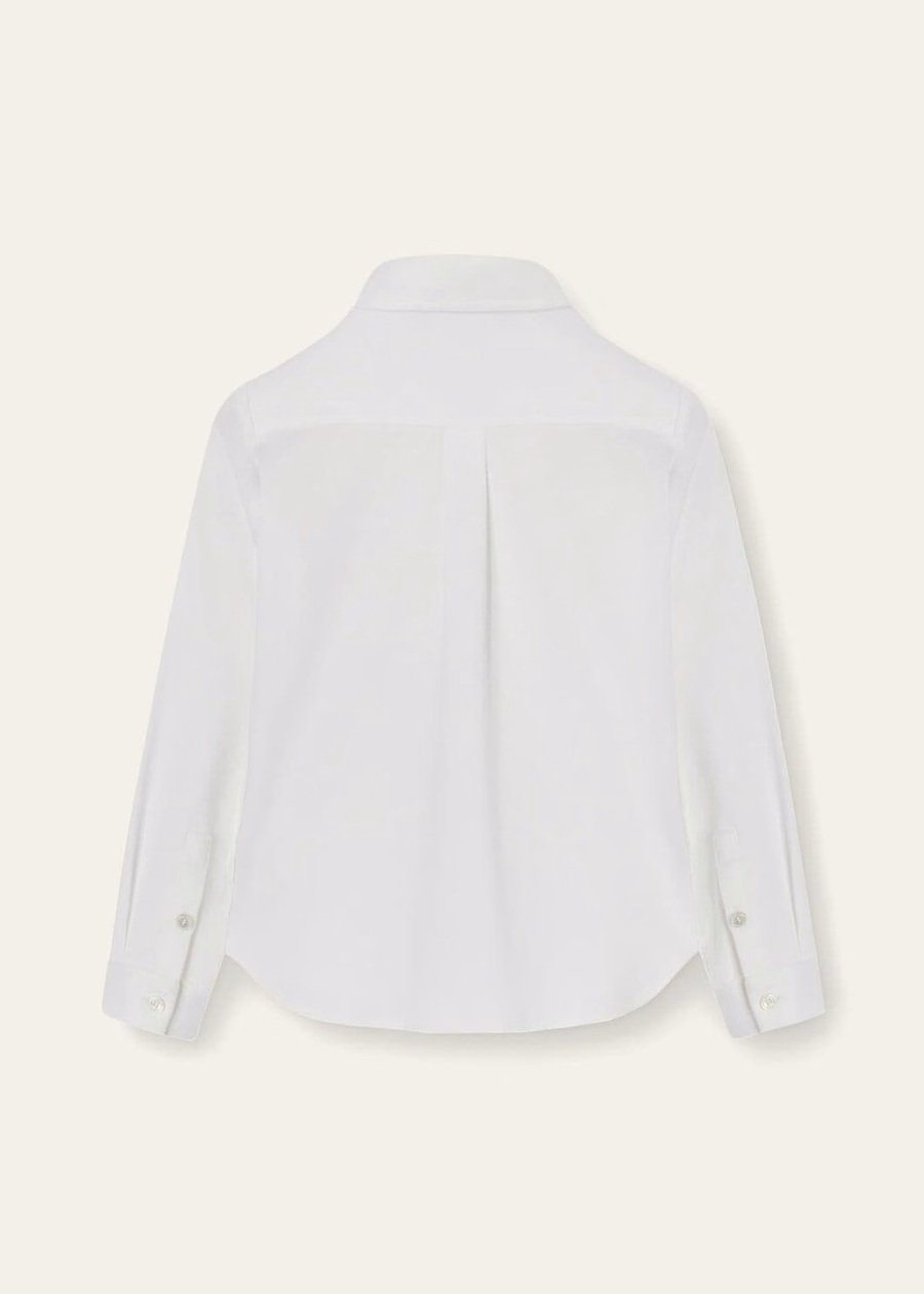 Prachtig wit katoenen shirt
