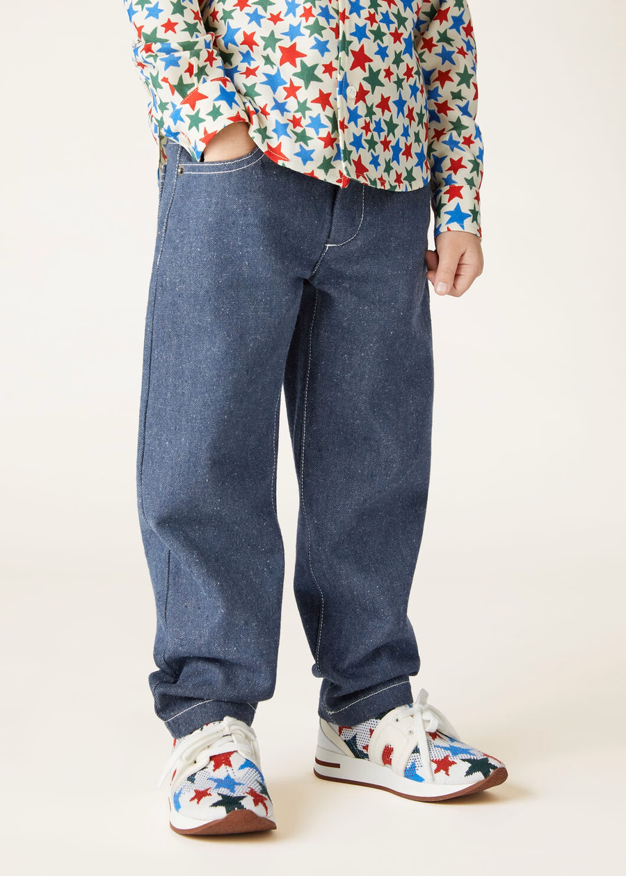 Joey Kids Broek Katoen Surge Blauw